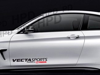 Vecta Sports propulsé par Mazda voiture autocollant vinyle autocollant RX7 RX8 6 3 Rotary Turbo A