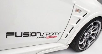 Fusion Sports propulsé par Honda voiture autocollant vinyle autocollant Civic S2000 Accord Si D