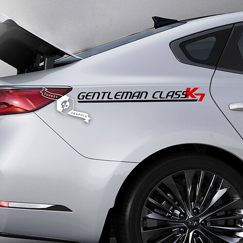 Paire de décalcomanies de lettrage, emblème Logo en vinyle pour Kia K7 Cadenza Type B
