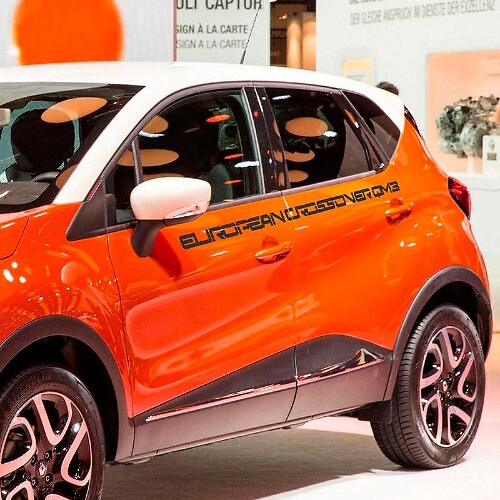 Lettrage autocollant autocollant emblème Logo vinyle Captur Qm3 pour Renault