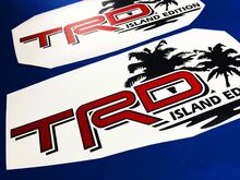 Toyota TRD Island Edition Off Road Tacoma Tundra Stickers Vinyle Autocollant Decal Palm 2