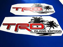 Toyota TRD Island Edition Off Road Tacoma Tundra Stickers Vinyle Autocollant Decal Palm 3