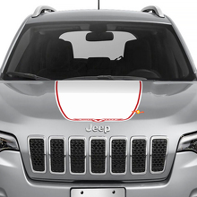 Autocollant Vinyle Décoratif Capot Style Trailhawk pour Jeep Cherokee 3