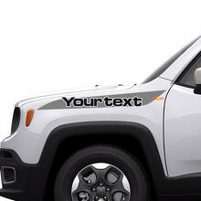 2 couleurs Jeep Renegade Hood Stripe Graphic Vinyl Decal Sticker Side 3