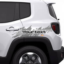 Autocollant en vinyle graphique latéral arrière pour éclaboussures de pneu usé pour Jeep Renegade 2