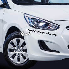 Lettrage autocollant autocollant emblème Logo vinyle Accent pour Hyundai
 2