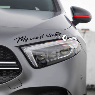 Paire de lettrage autocollant autocollant emblème Logo ma 1ère identité pour Mercedes-Benz
