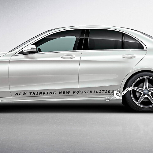 Nouvelle Pensée Nouvelles Possibilités Autocollants Latéraux en Vinyle pour Mercedes-Benz