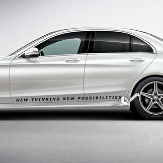 Paire de lettrage autocollant autocollant emblème Logo vinyle pour Mercedes-Benz
