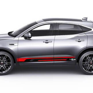 Jaguar E-Pace Side Lower Stripes Portes Graphiques autocollant Logo autocollant
