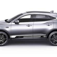 Jaguar E-Pace Bandes Latérales Inférieures Autocollants Graphiques de Portes Logo Sticker
 2