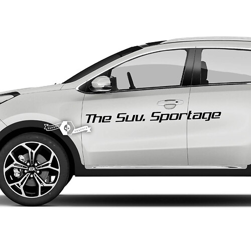 Lettrage autocollant autocollant emblème Logo vinyle pour Kia SPORTAGE
