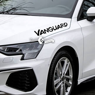 Autocollant de lettrage de capot, Logo d'emblème en vinyle Vanguard pour Audi
