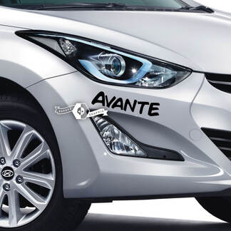 Lettrage autocollant autocollant emblème Logo pare-chocs vinyle Avante Elantra pour Hyundai
