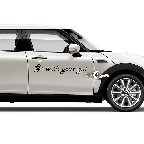 Lettrage autocollant autocollant portes emblème Logo vinyle pour Mini
