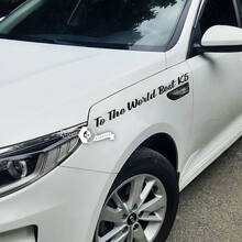 2 X lettrage autocollant autocollant emblème de garde-boue Logo au monde meilleur K5 vinyle pour Kia Optima K5
 3