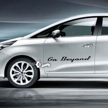 Paire de lettrage de portes Go Beyond Emblem Logo Autocollant en vinyle
 4