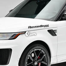 Jeu de décalcomanies en vinyle lettrage latéral Above and Beyond pour Land Rover Range Rover_4