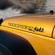 Paire d'autocollants en vinyle style forêt tout-terrain pour capot Jeep Wrangler_3