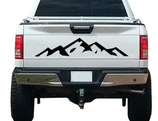 Mountain Nature Forest Graphic Decal Vinyl Fits Tailgate Trailer RV Camper