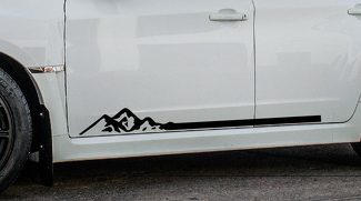 Autocollant en vinyle Mountain Stripe Rocker Panel Decal pour 4runner tacoma Subaru