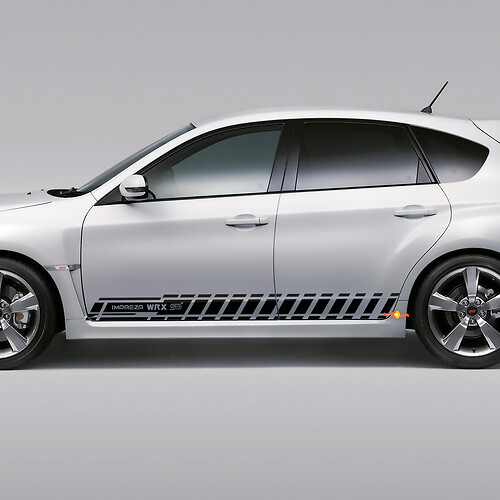 Autocollant autocollant Kit de bandes latérales pour Suba impreza hayon 2007-2012 wrx sti 09