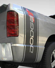Kit d'autocollants vinyle bandes latérales arrière de marque pour Dodge Ram 1500-3500_3