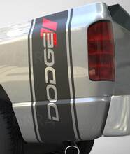 Kit d'autocollants vinyle bandes latérales arrière de marque pour Dodge Ram 1500-3500_4