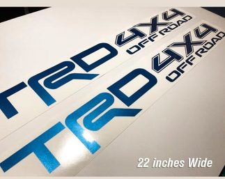 Toyota TRD 4X4 Off-Road Racing Tacoma Tundra Truck Off Road Paire Sticker Bright B