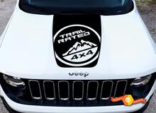 2014-2017 Jeep Cherokee Trail Rated Sport Vinyl Hood Decal Sticker Graphic 2