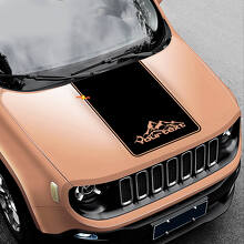 Autocollant en vinyle style montagne personnalisé pour capot de Jeep Renegade_3