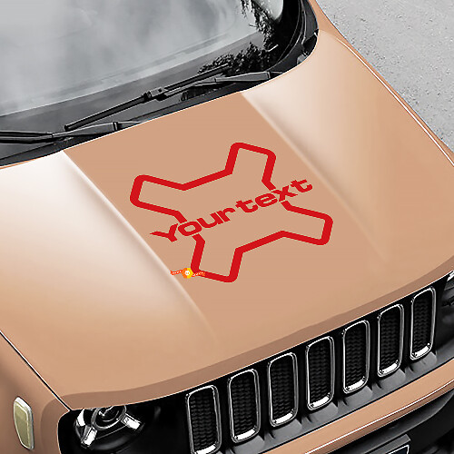 Autocollant Décalcomanie Vinyle Logo Camo Latéral Capot pour Jeep Renegade