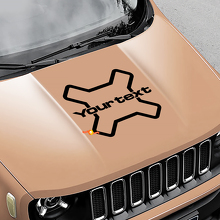 Autocollant Décalcomanie Vinyle Logo Camo Latéral Capot pour Jeep Renegade 3