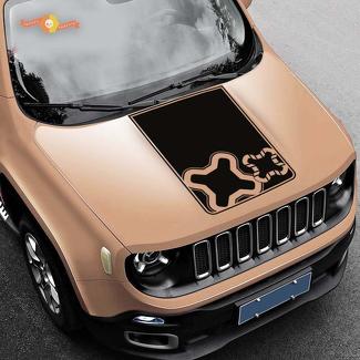 Jeep Renegade capot Logo graphique vinyle autocollant autocollant côté Camo