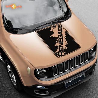 Capot Jeep Renegade Splash Splatter Logo graphique vinyle autocollant autocollant