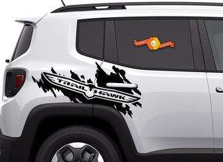 Jeep Renegade Cherokee Trailhawk TrailHawk côté Splash Logo graphique vinyle autocollant