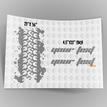 Kit d'autocollants vinyle lettrage graphique Trace de pneu pour capot Jeep Wrangler TJ LJ JK 2