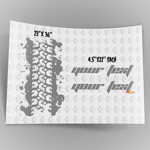 Kit d'autocollants vinyle personnalisés pour bande de roulement de pneu sur capot pour Jeep Wrangler_2