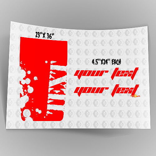 Kit d'autocollants vinyle Lettrage Éclaboussures Capot Renegade pour Jeep Wrangler TJ LJ JK