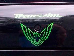 Jeu d'autocollants Serrure de coffre pour Pontiac Firebird Trans Am WS6