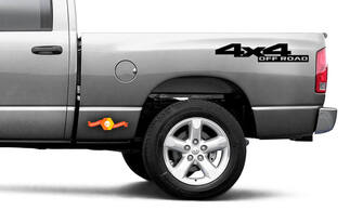 Autocollants de chevet en vinyle 4x4 Off Road Style Dodge