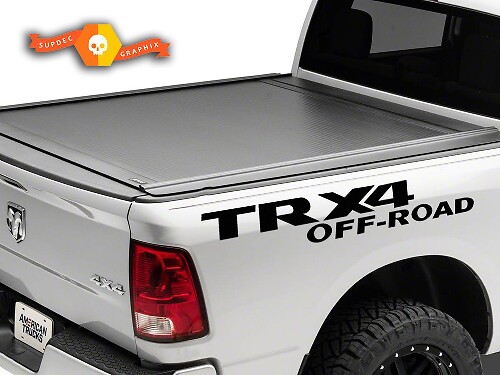 2X Dodge TRX 4 OFF ROAD DECAL RAM 1500 2500 Autocollants latéraux en vinyle pour carrosserie