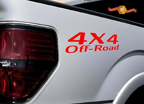 4x4 OFF ROAD Racing Autocollant Camion TRD Tacoma Jeep Dodge Chevy Ford Rouge