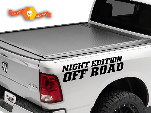 Kit de décalcomanies vinyle Night Edition Off Road pour le côté de caisse de camion Dodge Ram