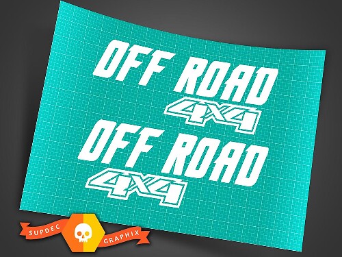 Paire Nouveau 4X4 Hors Route Autocollant Autocollant 4WD Camion Suv Ford Chevy Dodge Toyota GMC Logo