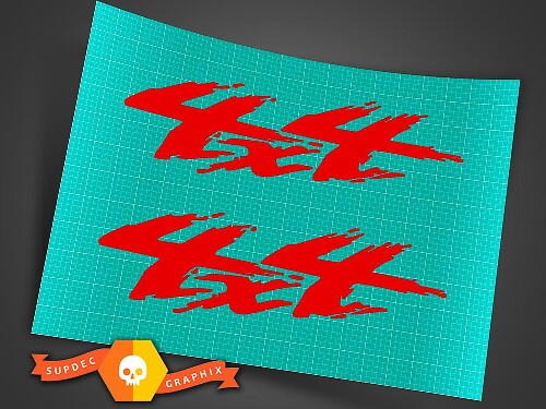 Autocollant Vinyle Graphique Splash 4x4 Tout-Terrain 4WD pour Camion Ford