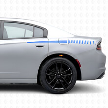 Autocollant en vinyle fines bandes de stroboscope accent sur le côté de la caisse pour Dodge Charger 2015-2026_2