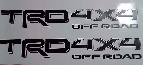 Ensemble d'autocollants vinyle 4x4 tout-terrain style TRD pour Toyota Tacoma et Tundra