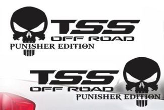 Toyota TSS Camion Off-Road Racing Tacoma Tundra The Punisher Sticker Vinyl Stickers