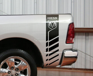 Dodge Ram 1500 2500 3500 Hemi 4x4 décalque camion lit rayure vinyle autocollant course D5 1